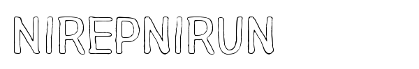 Nirepnirun font preview